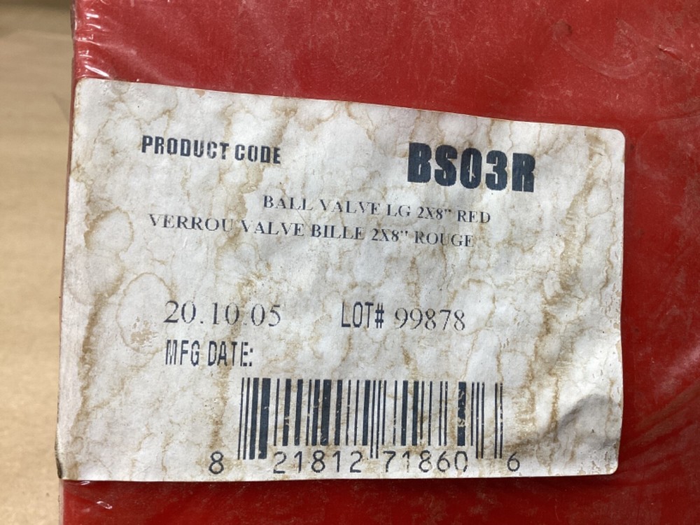 BS03R BALL VALVE LOCKOUT #106G43PR7