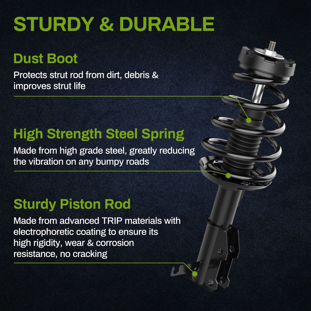 2Pcs Front Struts Quick Shocks Coil Spring Assembly For 2011-2016 Buick LaCrosse
