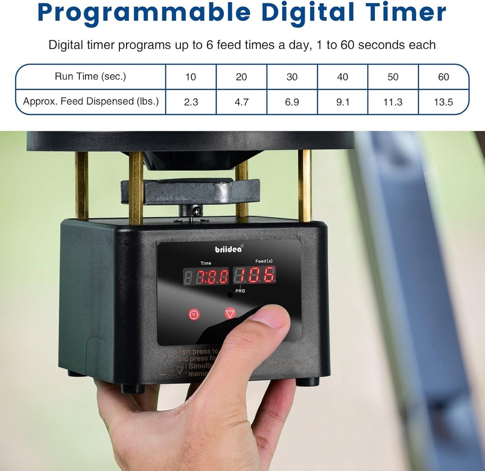 Deer Feeder Timer, All-In-One Deer Feeder Motor and Timer Kit with Programable D