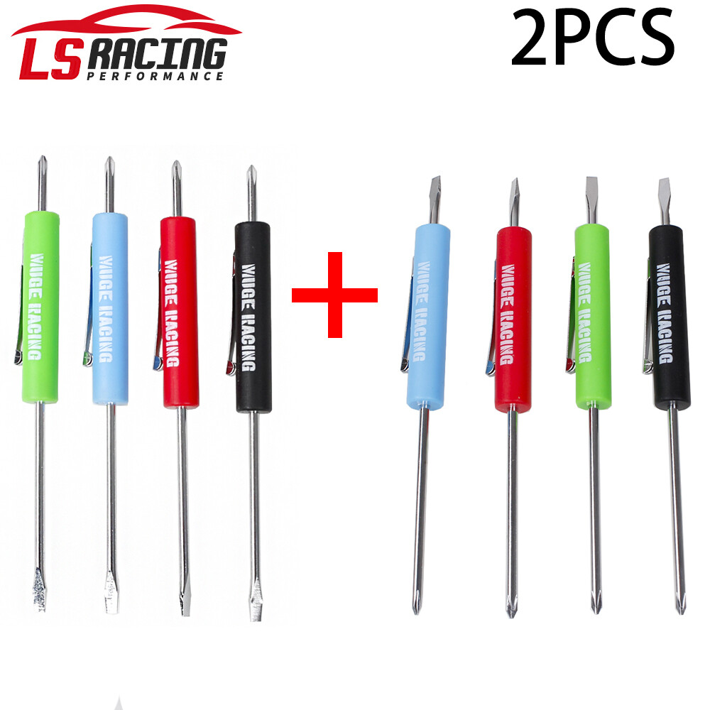 Mini Screwdriver Flat Tip with Phillips Top and Pocket Clip Same as Snap-on 2PCS