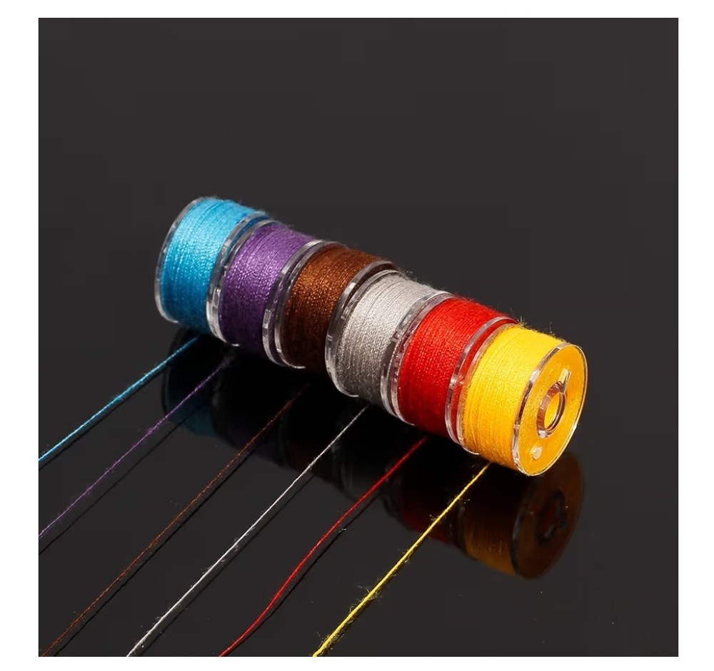 144 Colors Prewound Bobbin Thread Plastic Size A SA156 Class 15 Polyester Thread