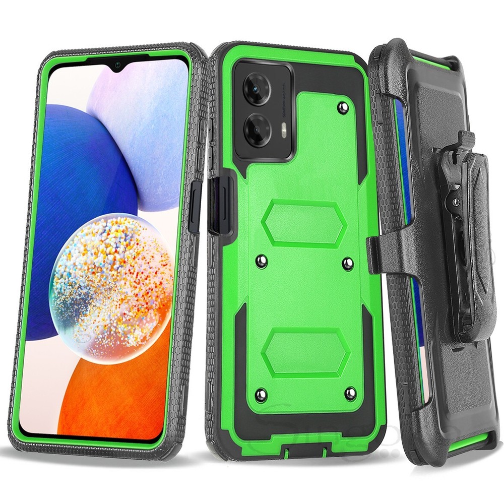 RUGGED FULL BODY SHOCKPROOF ARMOR Clip Holster Stand Case Cover SCREEN PROTECTOR