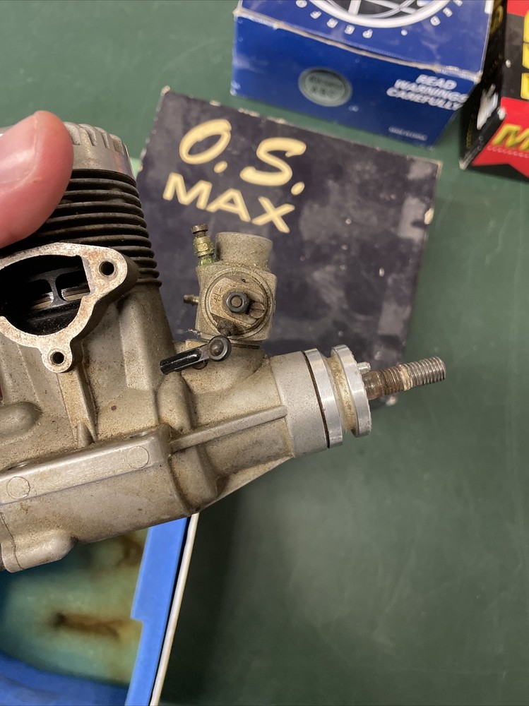 OS MAX 90 90F SR 2-CYCLE R/C MODEL AIRPLANE ENGINE Untested
