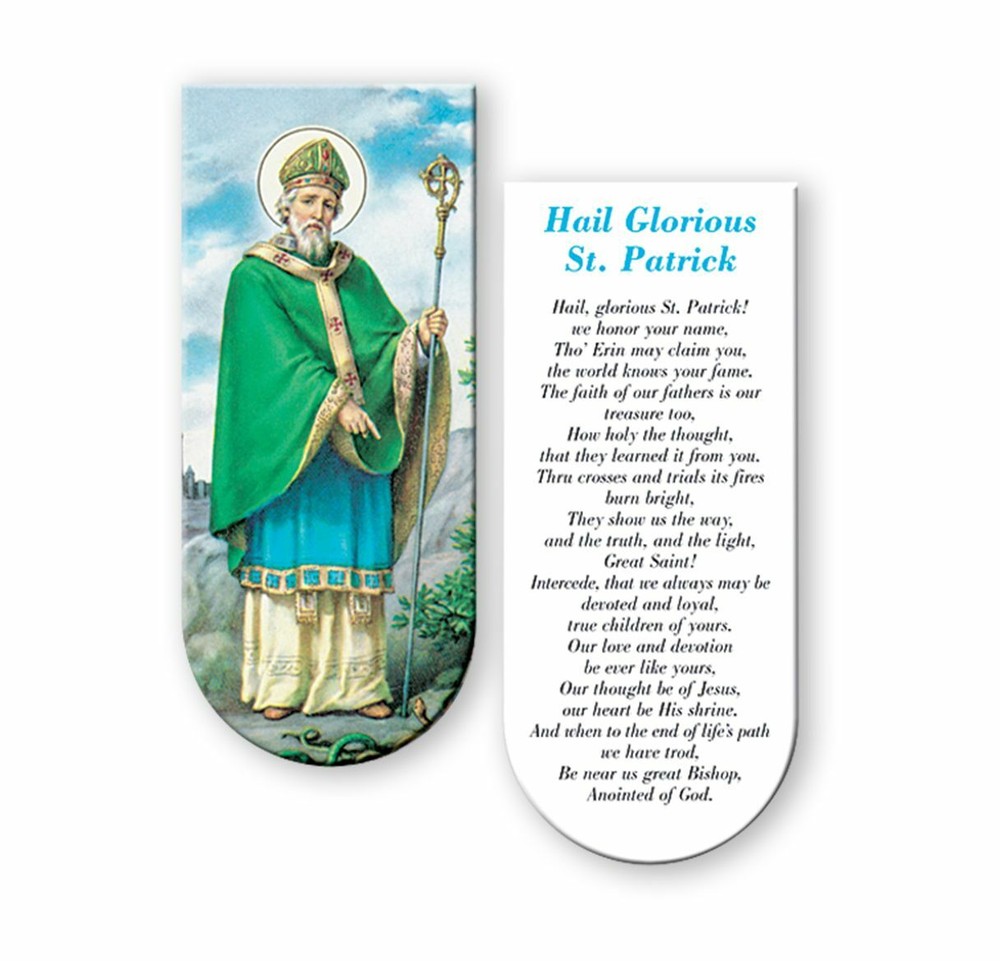 Saint Patrick Hail Glorious Magnetic Bookmark B3-640