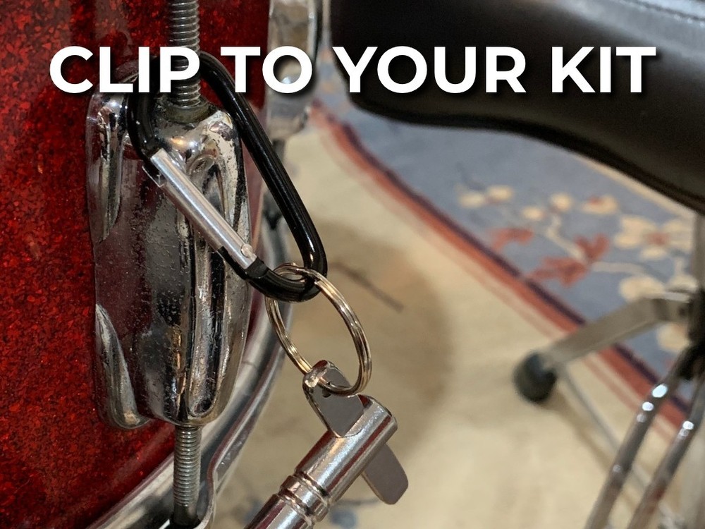 Drum Key Keychain – D-Clip Quick Access Tuning Tool for Drummers