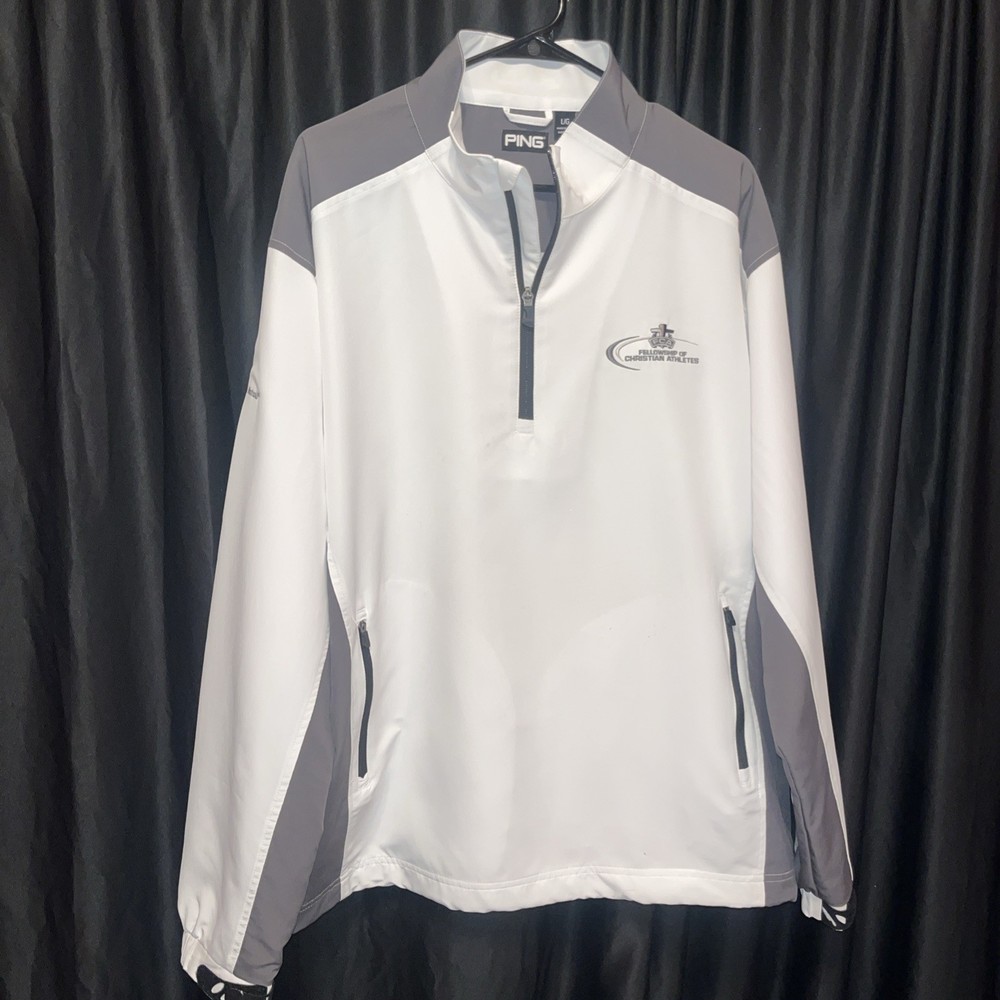 Ping FCA 1/4 Zip Large Pullover Jacket Windbreaker Wind Resistant
