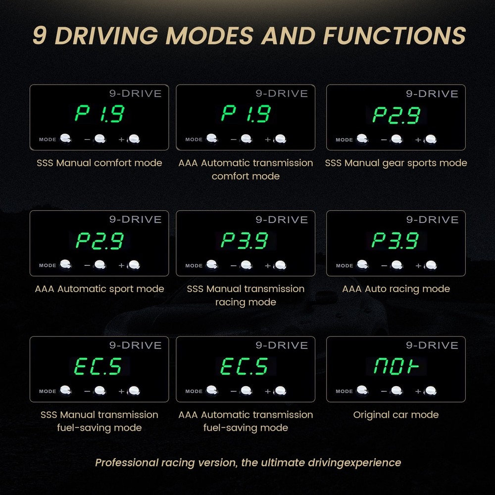 Throttle Response Controller 9 Drive Modes Smart Accelerator For Ford Land-Rover