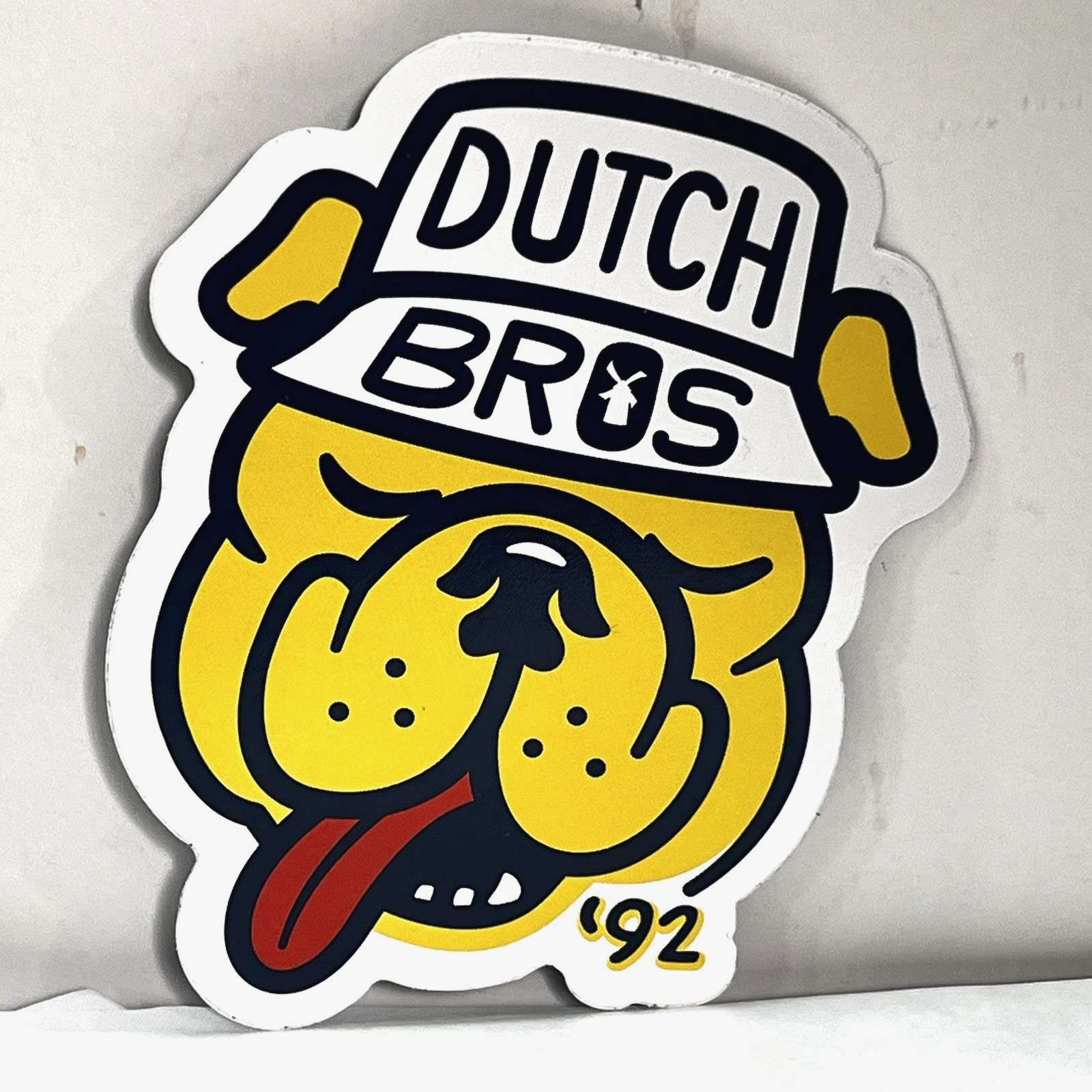 Dutch Bros Coffee Sticker June 2024 Yellow Dog Bucket Hat Scavenger Hunt ‘92