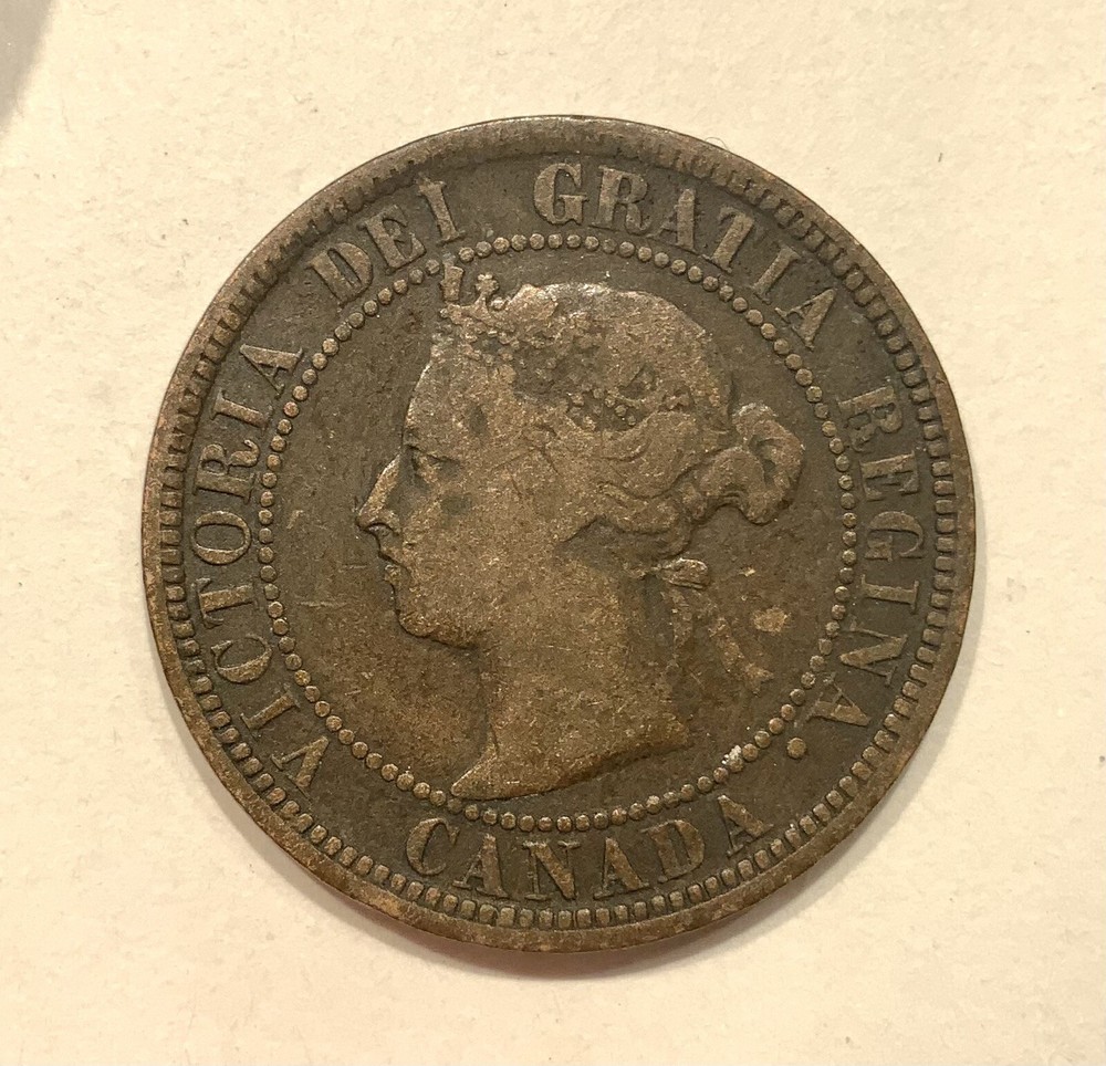 Canada 1888 Large One Cent Circulated