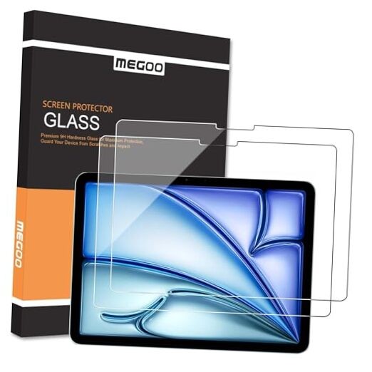 2 Pack Screen Protector for iPad Air 11" M2-M3 (2024-2025)
