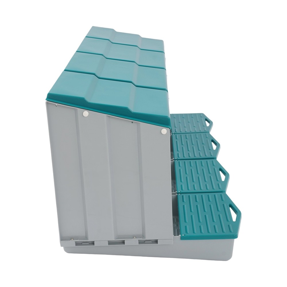 4-Compartment Chicken Nesting Box, Chicken Laying Box with Egg Collection