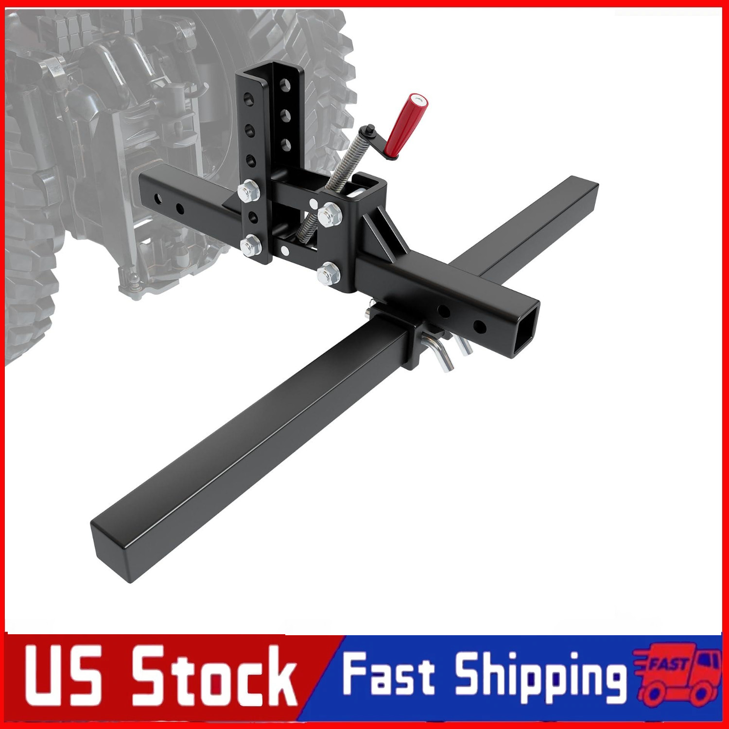 Manual Implement Lift ,1-Point Lift System for ATV/UTV Tractor with 2" Receiver