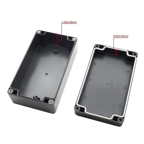 LeMotech Project Box ABS Plastic Junction IP65 6.2x 3.5x 2.4, 1 pack