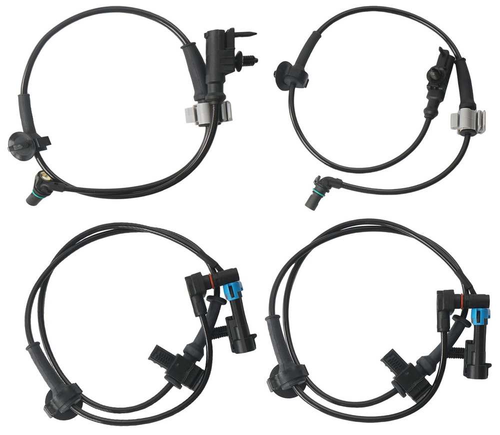 4PCS ABS Wheel Speed Sensor Front & Rear, Left & Right Compatible with 2007-2014