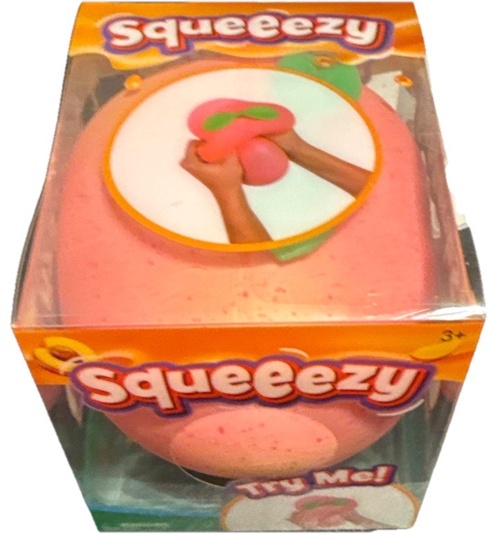 Jumbo Squeezy Speckled Peachy Squishy Toy, SAME DAY SHIP