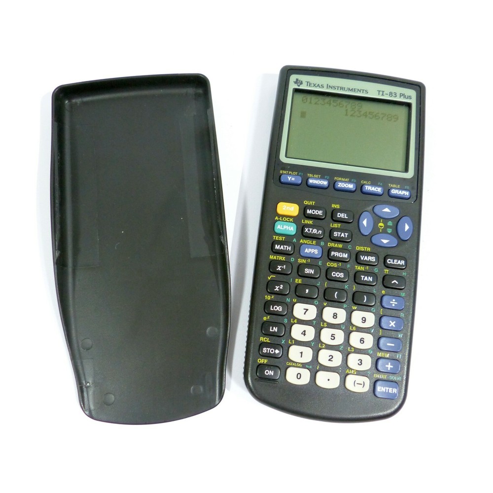 Texas Instruments TI-83 Plus Graphing Calculator with Slide Cover Tested Working