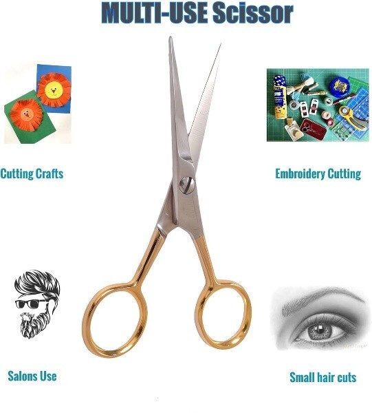 Beard Mustache Grooming Set - Precision Scissors and Combs Kit for Men -...