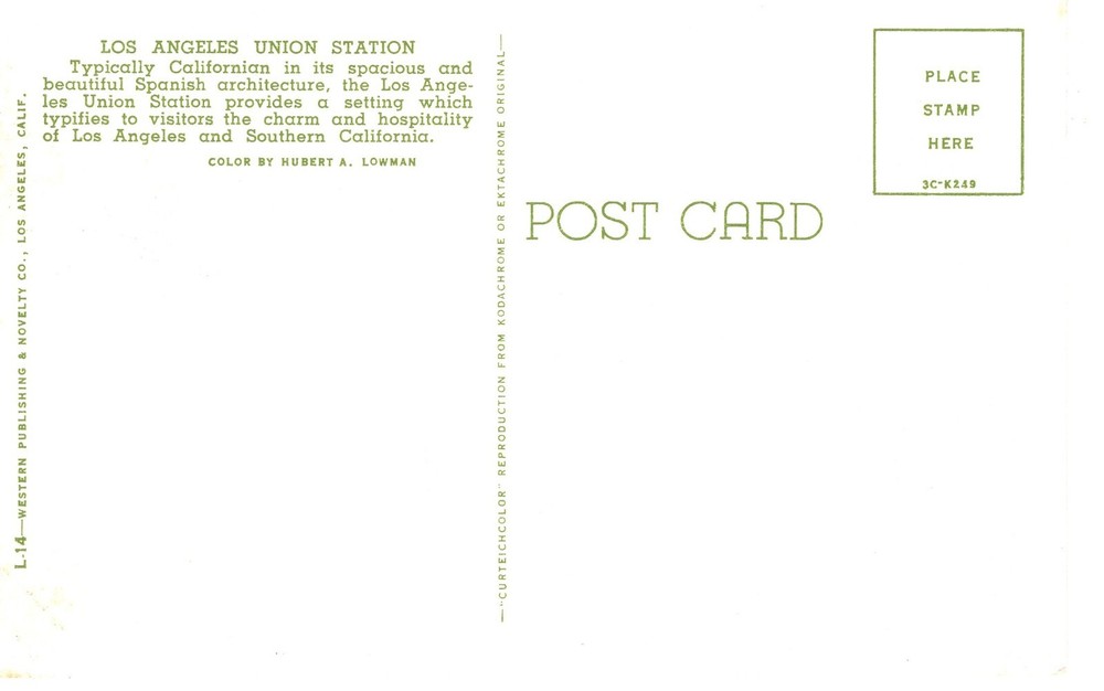 LOS ANGELES UNION STATION - PC5907