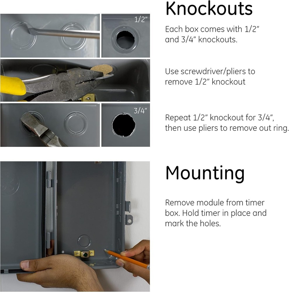 24-hour Mechanical Pool Timer Switch, 2HP 40A Load Capacity Pool Pump Timer