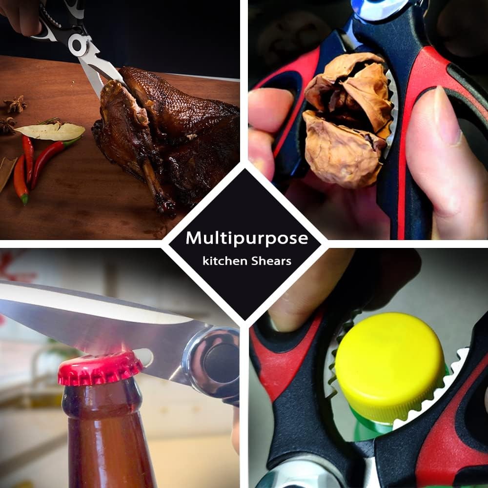 Kitchen Scissors 2 Pack Kitchen Shears All Purpose Heavy Duty Dishwasher Safe Mu