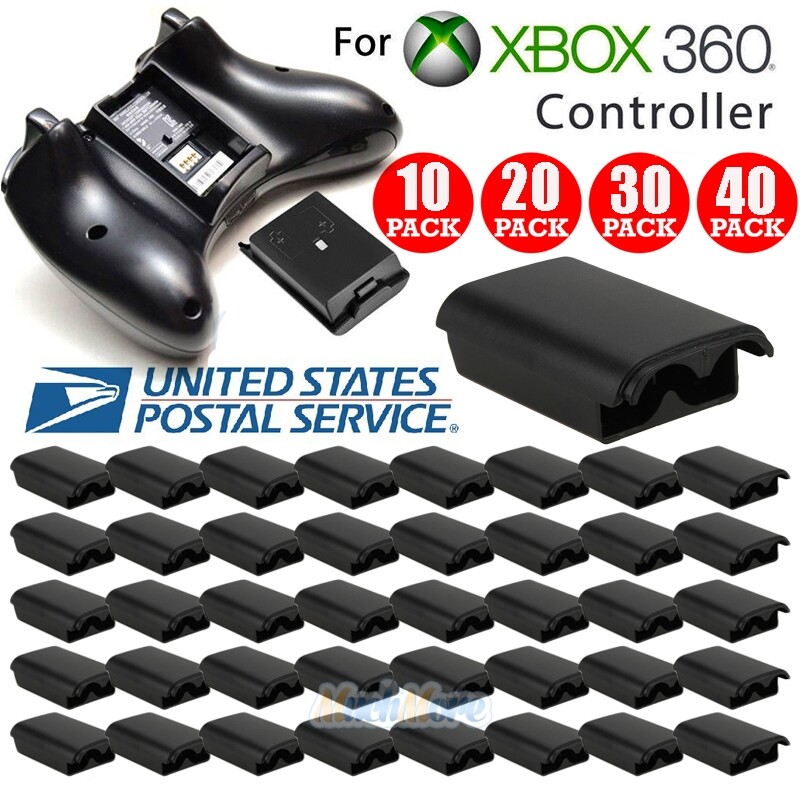 40Pcs AA Battery Back Cover Case Shell Pack For Xbox 360 Wireless Controller USA