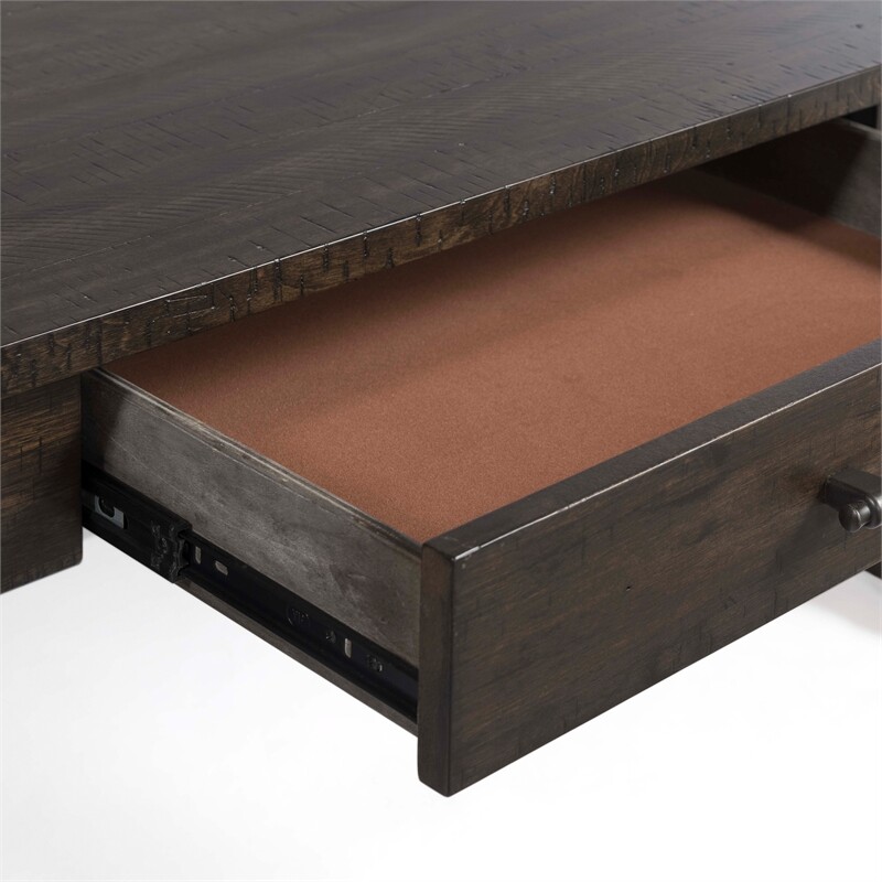 Bowery Hill Chair Side Table in Brown
