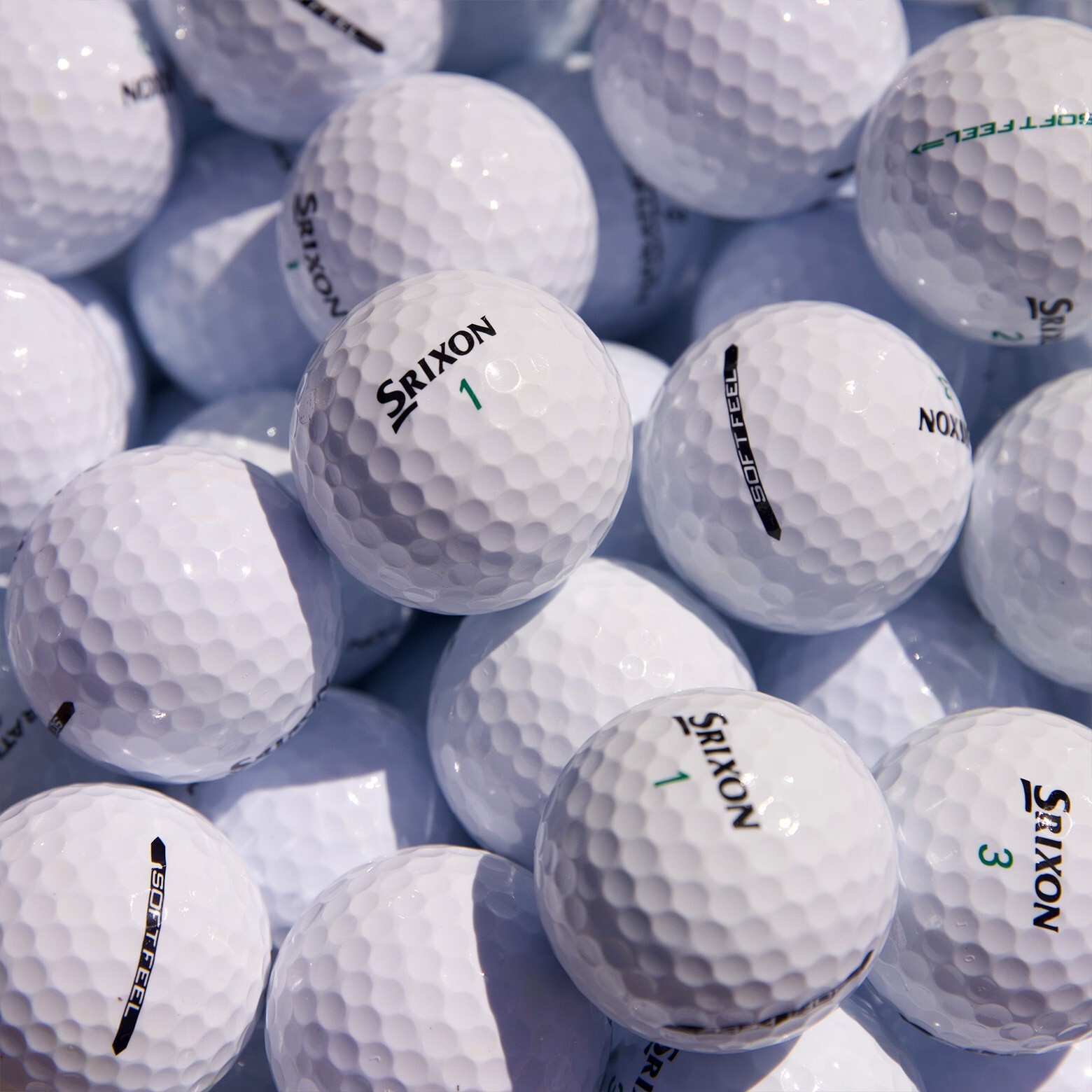 48 Srixon Soft Feel Used Golf Balls Near Mint 5A/4A Quality FREE SHIPPING!