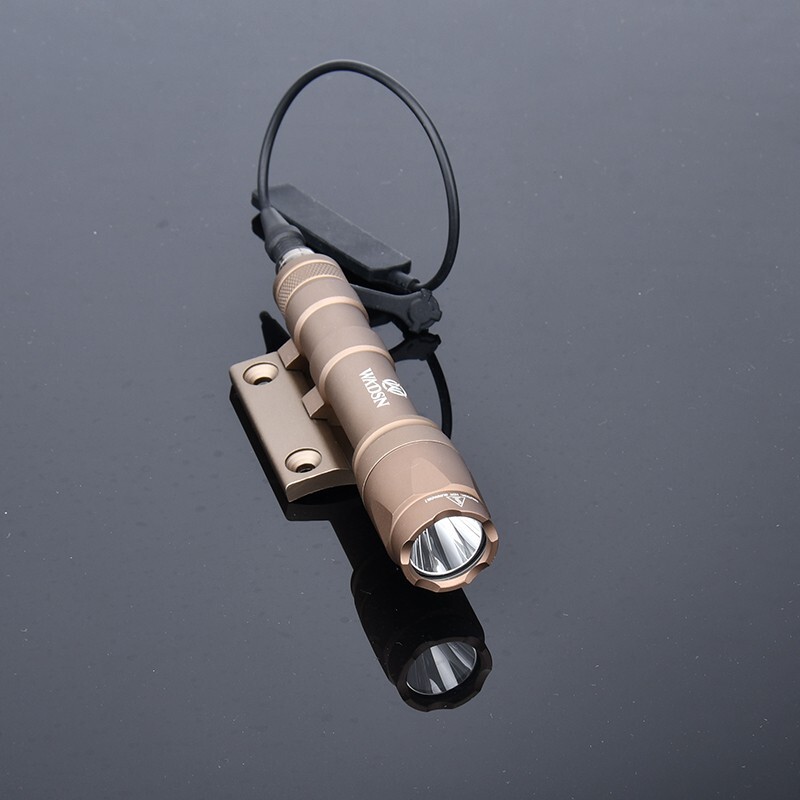 WADSN M300A M600C Hunting Flashlight+Mlok Keymod Offset Mount Base Metal CNC