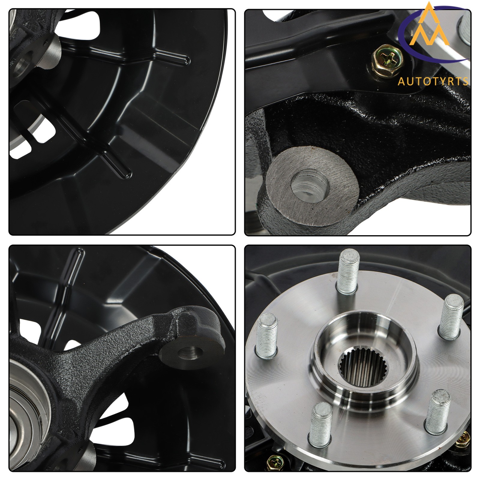 Front Left Steering Knuckle+Wheel Hub Bearing For Toyota Camry 2012 2013 - 2017