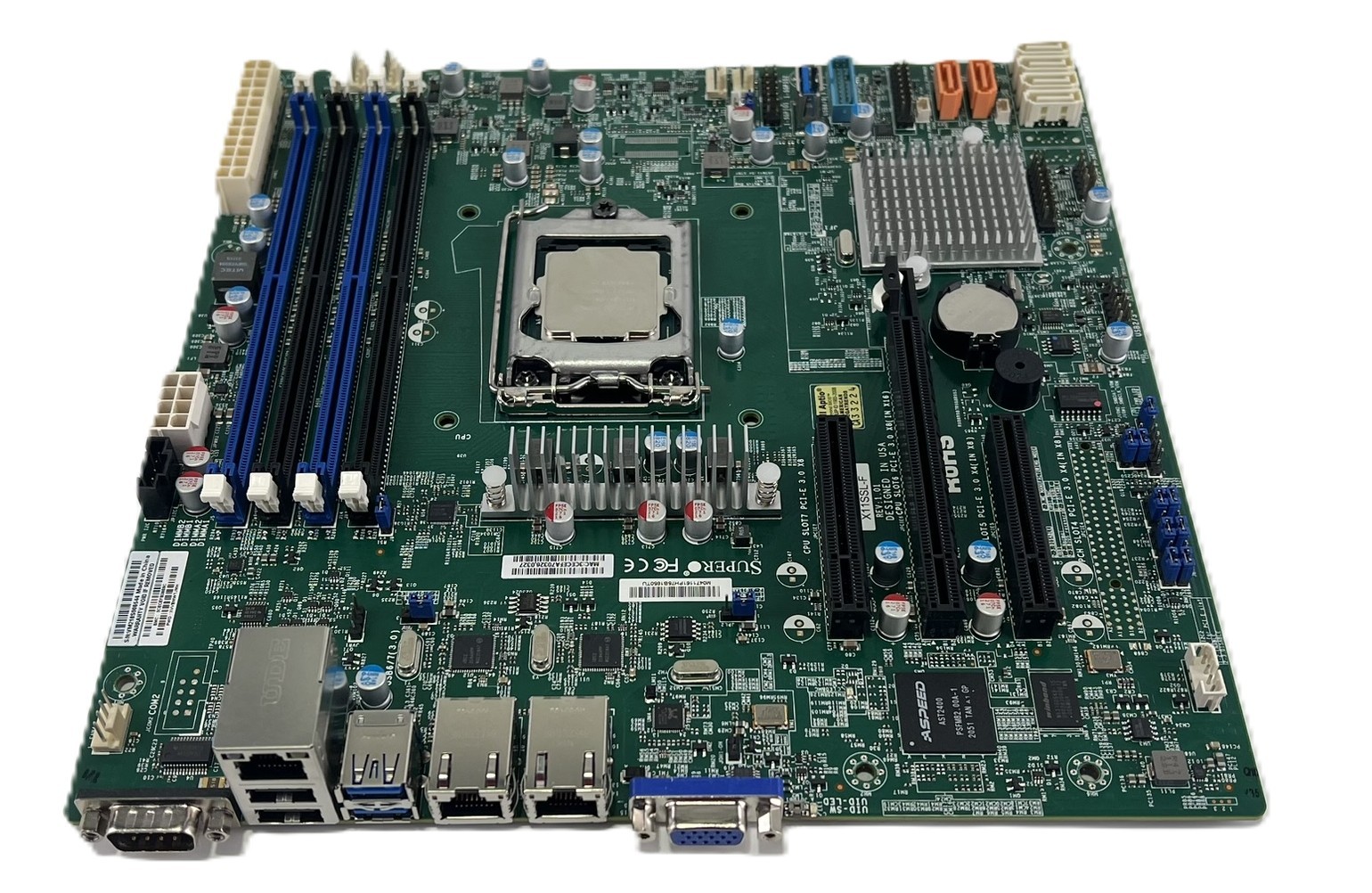 Supermicro X11SSL-F MicroATX Server Motherboard W/ E3-1240 + IO Shield (AN)