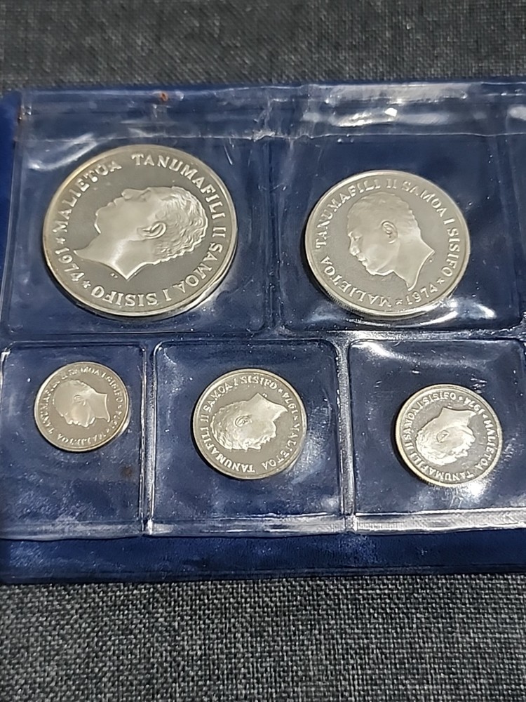 WESTERN SAMOA 1974 STERLING SILVER PROOF COIN SET