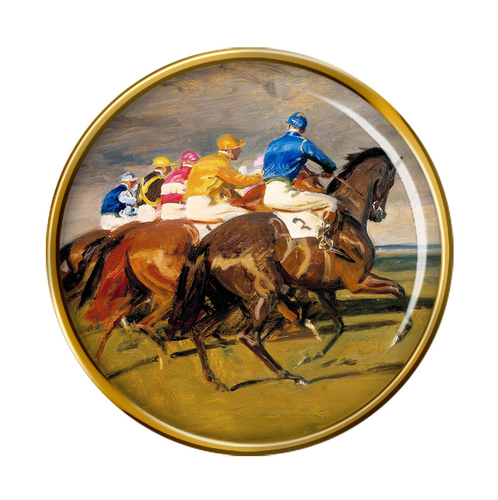 Horse Racing The Start Pin Badge