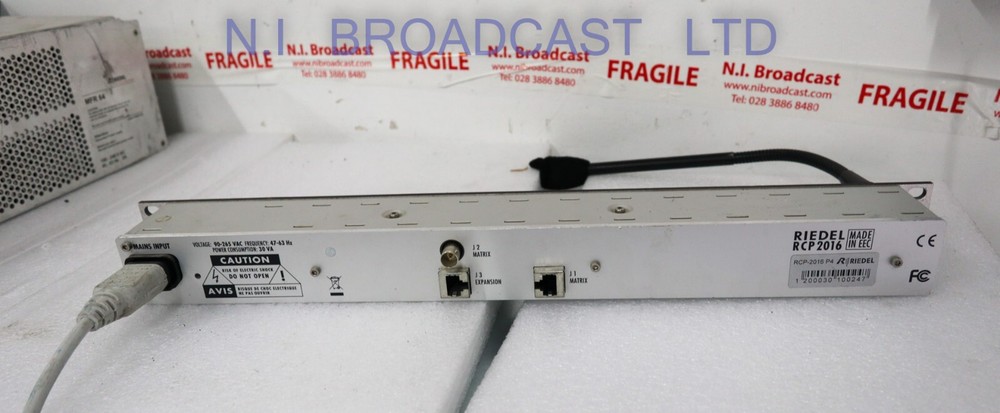 Riedel rcp-2016 Artist intercom panel with PSU Fully working,