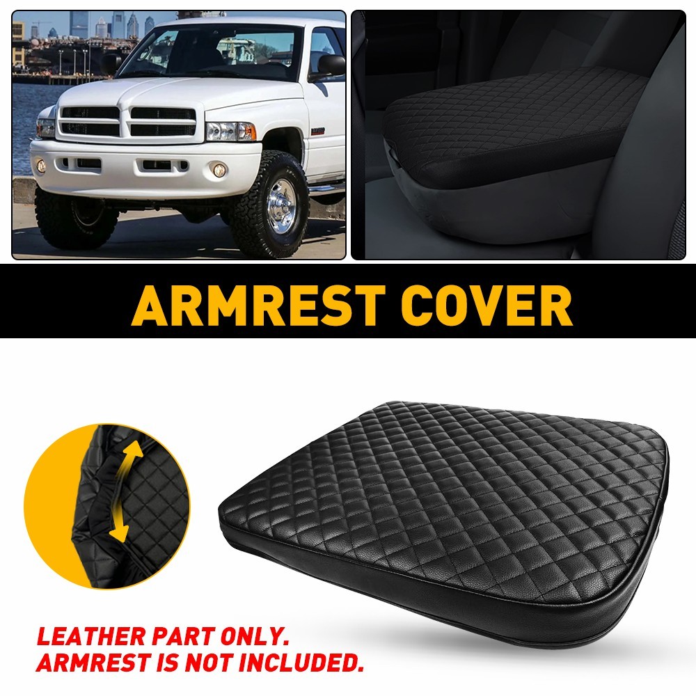 FOR 2002-12 Dodge RAM 1500 2500 3500 Center Console Lid Armrest Protect Cover EJ