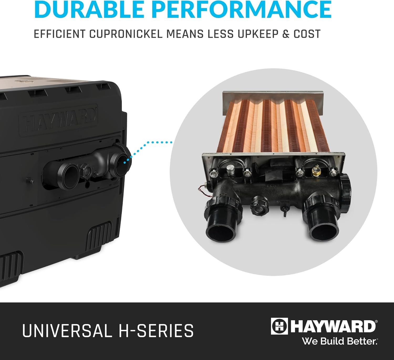 Hayward Universal Natural Gas Pool and Spa Heater for In-Ground Pools&Spas