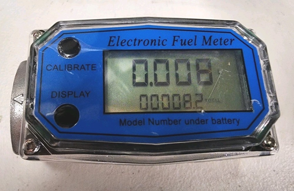 Electronic Fuel Flow Meter Digital LCD Turbine Flow Sensor Used