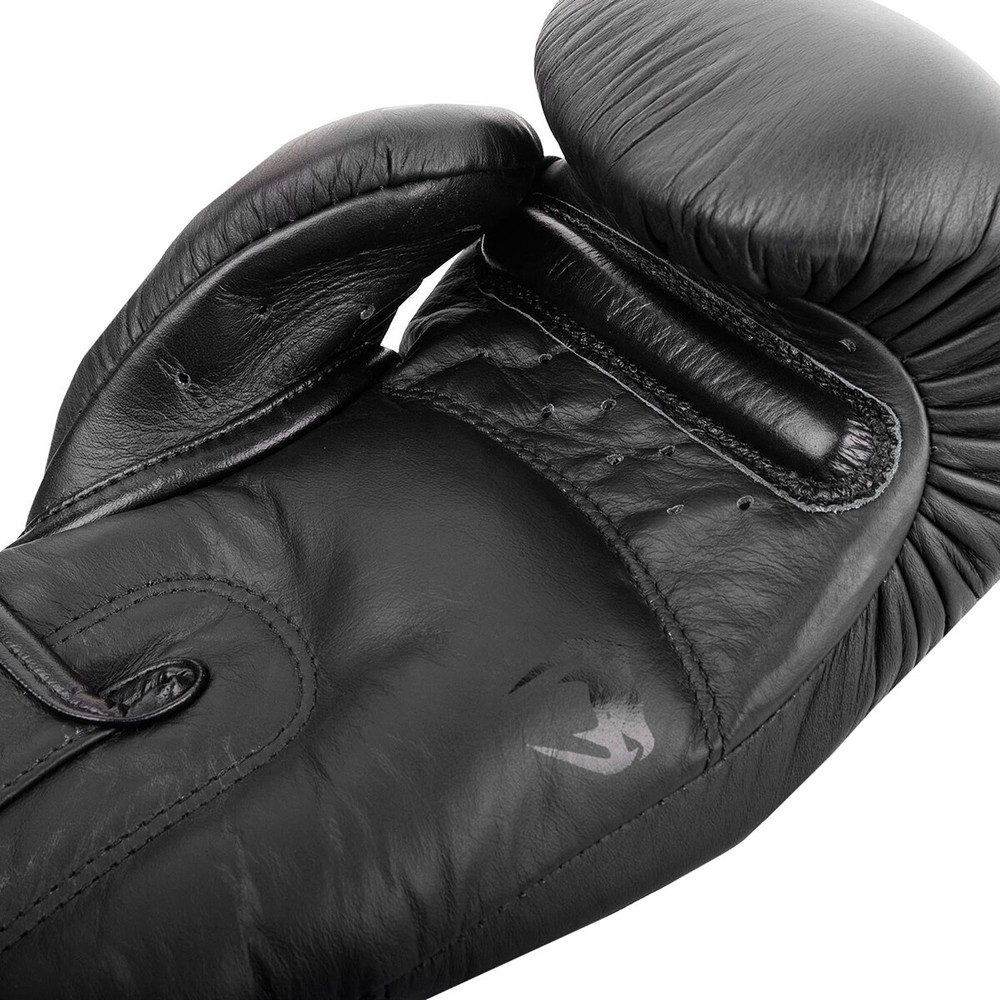Venum Giant 3.0 Hook and Loop Training Boxing Gloves - Black/Black