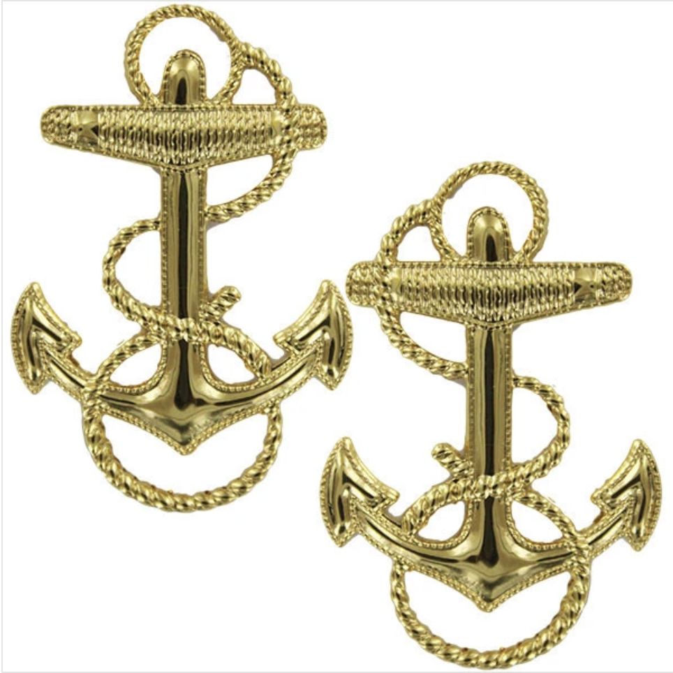 GENUINE U.S. NAVY LAPEL DEVICE: MIDSHIPMAN 1-13/16