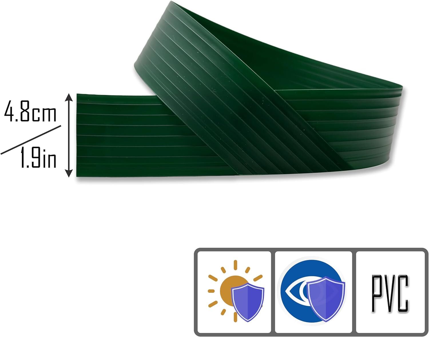 Black View Blocking Privacy Tape Weave for Chain Link Fence 75m/250 ft Roll UV R