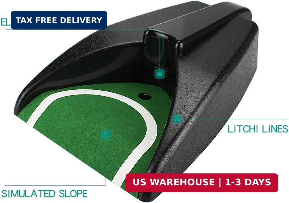 Automatic Golf Putting Cup with Ball Return - Portable Indoor/Outdoor Training A