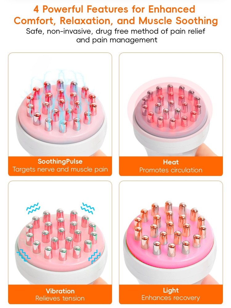 DiDEER Sciatica Pain Relief Devices, Deep Tissue Massager with Multi-Mode Tec...