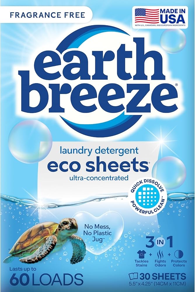 Laundry Deternt Sheets Fragrance-- 60 Loads Eco
