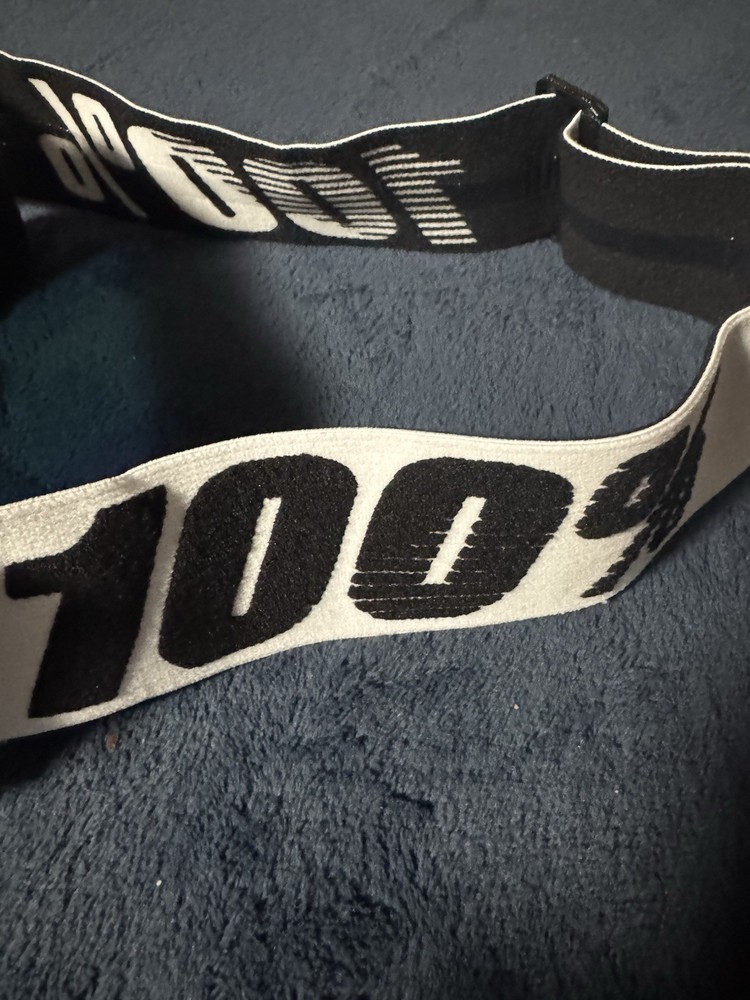 White 100% Goggles Hiper Lens Technology