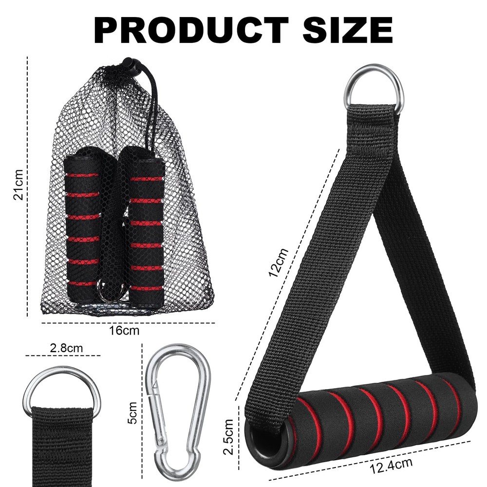 Exercise Handle for Resistance Bands Replacement Grip Handle Black