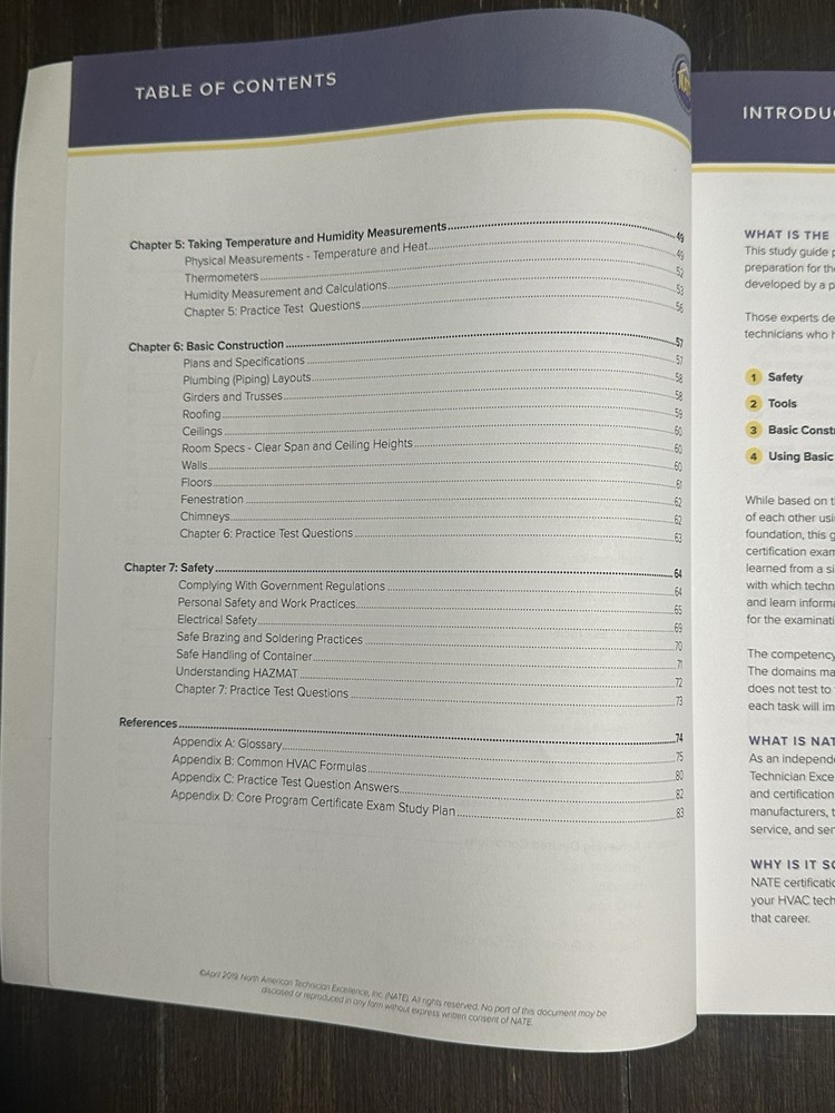 NATE HVAC Study Guide Bundle Core + Heat Pump Exam Prep Books Marked