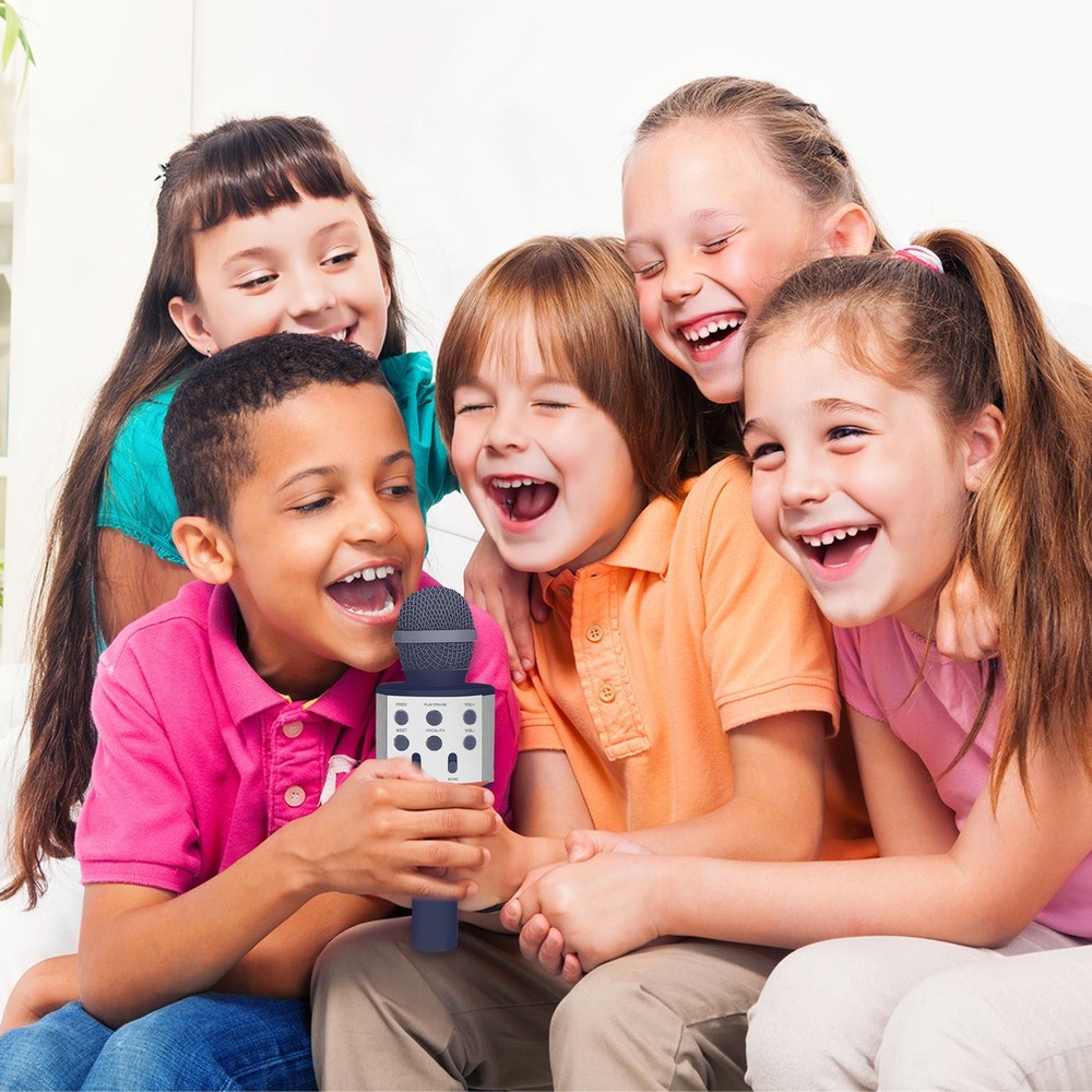 Laser Karaoke Microphone Future Dusk Bluetooth Speaker Portable