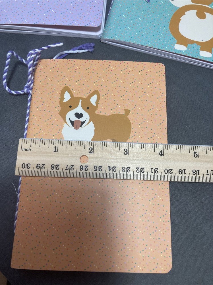 Set up 3 Corgi Themed Lined Notebooks