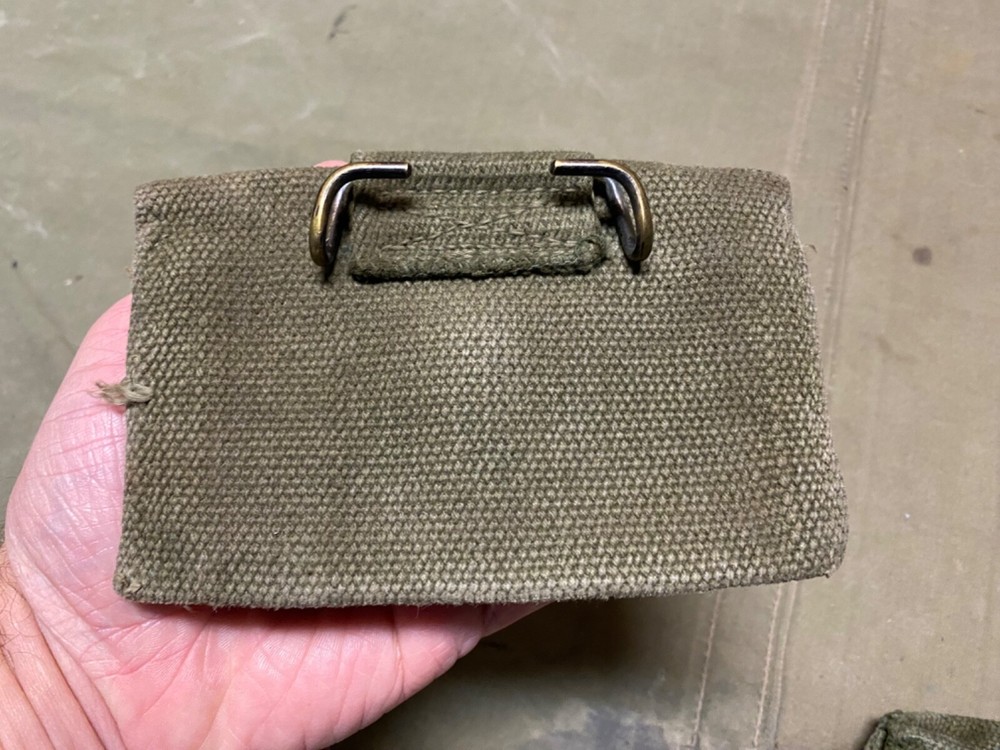 ORIGINAL WWII US ARMY M1942 FIRST AID CARRY BELT POUCH-OD#7