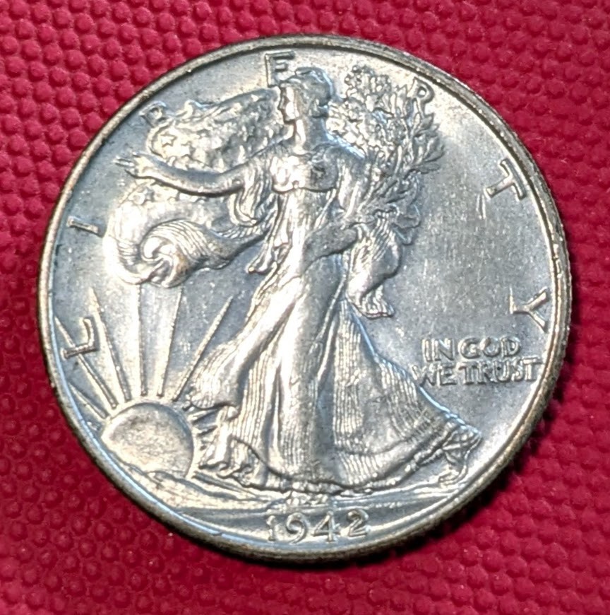 1942-S Walking Liberty Half - Uncirculated - Original Mint Luster - Ships Free