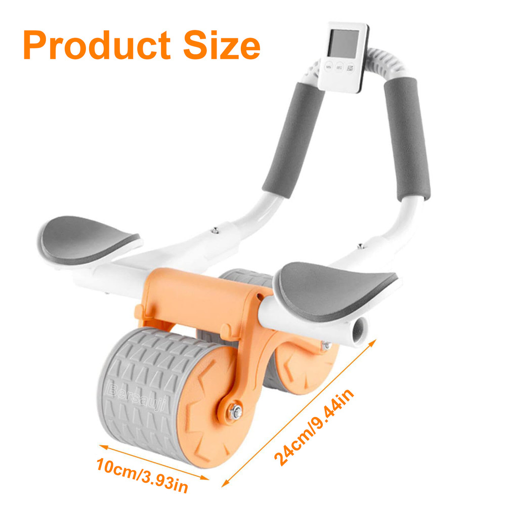 2025 New with Timer Ab Abdominal Exercise Roller Elbow Support, Abs Roller Wheel